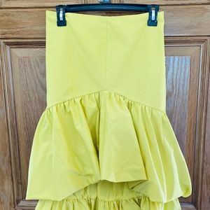 New York & Co Yellow bell skirt